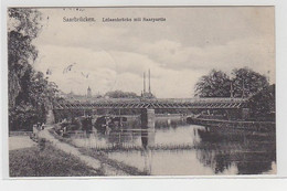 57994 Feldpost Ak Saarbrücken Luisenbrücke Mit Saarpartie 1914 - Unclassified
