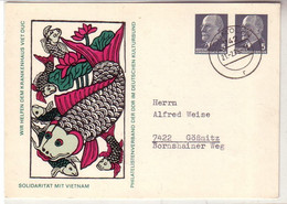 58266 Ganzsachen Ak DDR "Solidarität Mit Vietnam" 1975 - Sin Clasificación