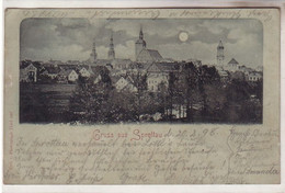 58944 Mondscheinkarte Gruß Aus Sprottau 1898 - Non Classés