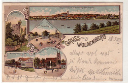 60054 Ak Lithographie Gruß Aus Woldenberg 1903 - Ohne Zuordnung
