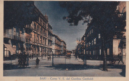 Cartolina BARI - Corso Vittorio Emanuele Dal Giardino Garibaldi. - Bari