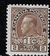 CANADA 1916 WAR TAX SCOTT MR4 DIE II MLH - Sellos De Impuesto De Guerra