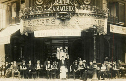 Paris * Carte Photo * Devanture A La Folie A. SACLEUX Café Brasserie Restaurant * Commerce Magasin - Autres & Non Classés