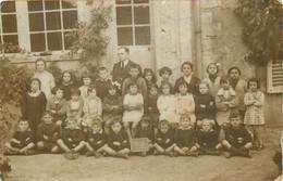 FLEURI-MEROGIS-carte Photo école 1929 - Fleury Merogis