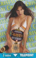 PERU : PTE-098 S5  CRISTAL BEER CALENDAR 1997 USED - Peru