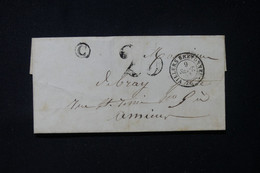 FRANCE - Lettre De Villers Bretonneux Pour Amiens Avec Taxe D'Acheminement 25 - L 84655 - 1849-1876: Klassik
