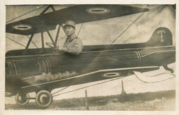 Carte Photo * Surréalisme * Photo Montagne * Aviation Aviateur Avion * Photographe - Photographs