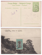 Belgisch Congo Belge Postwaardestuk Entier Postal 1919 Cachet BANDUNDU Obliteration Katanga Toa Lac Tanganika CPA - Stamped Stationery