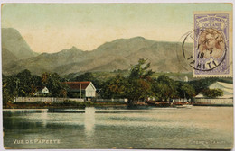 C. P. A. Couleur : TAHITI : Vue De  PAPEETE, Timbre En 1919, Editeur F Homes - Tahiti