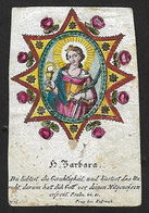 Incisione/engraving: S. BARBARA - Inc: Hoffman - Praga - XIX Sec. - Godsdienst & Esoterisme