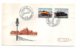 Luxembourg--1966--FDC  --Gare De Luxembourg --trains  (2  Valeurs) ... N° 13819 - FDC