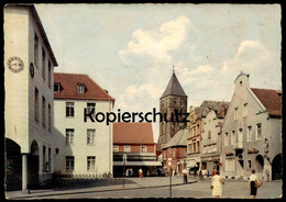 ÄLTERE POSTKARTE RHEINE AM STADTHAUS Hotel 1958 AK Postcard Ansichtskarte Cpa - Rheine