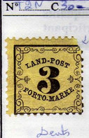 Allemagne - Bade (1862) - Taxe 3 K.   Neuf * - MH - Nuevos