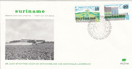 FDC SURINAM 673-674 - Agriculture