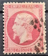 FRANCE 1862 - Canceled - YT 24 - 80c - 1862 Napoleon III