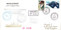 BELLE ENVELOPPE SIGNEE Des TAAF De 1980. N° YT 87 + 90. Parfait état - Other & Unclassified