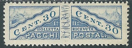 1928 SAN MARINO PACCHI POSTALI 30 CENT MH * - RD54-9 - Colis Postaux