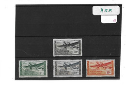 A . E . F .  -  TIMBRES  NEUFS  TRACE  CHARNIERES  (  P . A .  N°  35 / 38 / 40 / 41   ) - Nuovi
