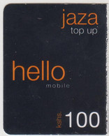KENYA - Hello - Jaza Top Up 100 (Half Size), Orange Refill Card , Expiry Date:31/12/2010, 100 Ksh Used - Kenia