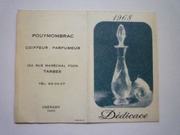 2021 - 206  CALENDRIER  PARFUMEE  " DEDICACE "  1968    XXX - Ohne Zuordnung