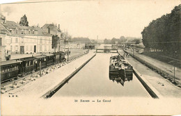 Reims * Le Canal * Péniche Batellerie * Tramway Tram - Reims