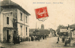 Souprosse * Rue Et Entrée Du Bourg * Villageois - Andere & Zonder Classificatie