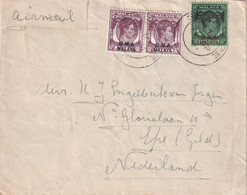 MALAISIE  LETTRE POUR LES PAYS-BAS - Malaya (British Military Administration)