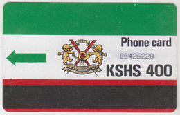 KENYA - K.P.T.C. Logo 400 (No Notch & Letter "T"), Normal Zero: "0" , "T" On The Red Stripe At The Left, Used - Kenia