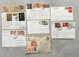 UdSSR Russland 6 Postkarten 1 R Brief 1 GSK Abschnitt - Collections
