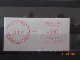 Vignette D'affranchissement Du Bureau De Luynes1984 Avec Gomme D'origine - 1969 Montgeron – Carta Bianca – Frama/Satas