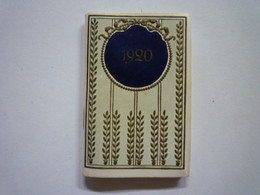 2021 - 231  Joli MINI CALENDRIER 1920  (format 3,5 X 5,5 Cm)   XXX - Formato Piccolo : 1901-20