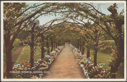 Pergolas, Botanical Gardens, Rhyl, Flintshire, 1936 - Valentine's Postcard - Flintshire