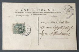 France N°111 Sur CPA, TAD IMPRIMES PP, PARIS 50 - (B443) - 1877-1920: Periodo Semi Moderno