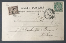 France N°111 Sur CPA, Taxe - 28.1.1903 - (B447) - 1877-1920: Semi-Moderne