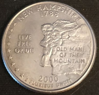 ETATS UNIS - USA - ¼ - 1/4 DOLLAR 2000 P - Quarter New Hampshire - KM 308 - Other & Unclassified