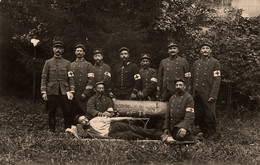 Militaria Régiment * Carte Photo * Campagne 1914 Infirmerie Du 3ème Bataillon 69ème Térritorial * Croix Rouge Red Cross - Régiments