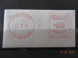 Vignette D'affranchissement Du Bureau De Seurre 1984 Gomme D'origine - 1969 Montgeron – Weißes Papier – Frama/Satas