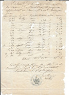 1861 CASTELNOU (66) - SIGNATURE DU MAIRE JOSEPH DOUTRES - EXTRAIT MATRICE CADASTRALE POUR SIEUR MODAT ARMENGAUD - Documenti Storici