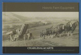 NEW ZEALAND 2004 PRESTIGE BOOKLET HISTORIC FARMING EQUIPMENT S.G.SP 5 - Booklets