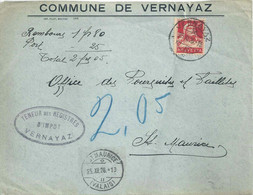 NN Brief  "Commune De Vernayaz" - St.Maurice VS        1926 - Brieven En Documenten
