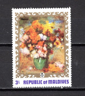 MALDIVES N° 405     NEUF SANS CHARNIERE   COTE 0.20€    PEINTRE TABLEAUX - Maldives (1965-...)