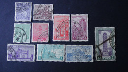 India - 1949 - Mi:IN 191-3,195-196,198-202 Yt:IN 7-9,11,12,14-8 Used - Look Scan - Usati