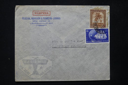 CONGO BELGE - Enveloppe Commerciale De Léopoldville Pour La France Par Avion - L 84744 - Covers & Documents