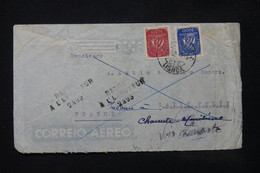 PORTUGAL - Enveloppe Commerciale De Lisbonne Pour La France En 1949 Et Retour - L 84751 - Covers & Documents