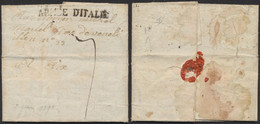 Armée De Napoléon - L. Datée 14 Prairial An I (St-Etienne) > Aise / Armée D'Italie. Militaire écrivant à Sa Famille. - Army Postmarks (before 1900)