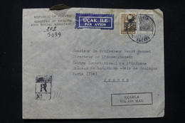 TURQUIE - Enveloppe Du Ministère De L 'Aide Sociale En Recommandé Pour La France En 1952 - L 84770 - Storia Postale