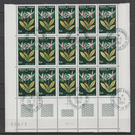 ANDORRA C. FRANCÉS  LOTE DE 20 SELLOS MATASELLADOS SERIE FLORES (  C.H. Nº 286)) - Blocks & Kleinbögen