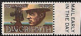 94810a - USA - STAMPS - Sc # 1555  CINEMA Griffith -  SHIFTED PRINT - MNH - Varietà, Errori & Curiosità