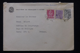 BRÉSIL - Enveloppe Du Ministère De La Santé  Pour Paris En 1952  - L 84795 - Lettres & Documents