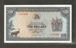 Rhodésie, 10  Rhodesian Dollars, 1979 - Rhodésie